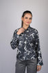 OWO THE LABEL Printed shirt for women western wear stylish shirt for women party wear and daily user Black Digital Print Long Sleeves Shirt (OTL-SHRT-1004)